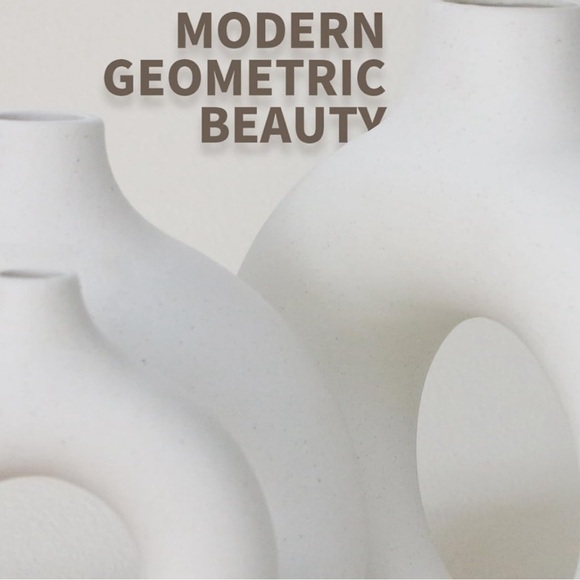 3Pcs Creative Geometric Vase Living Room Decor Home Decoration - Picture 3 of 6